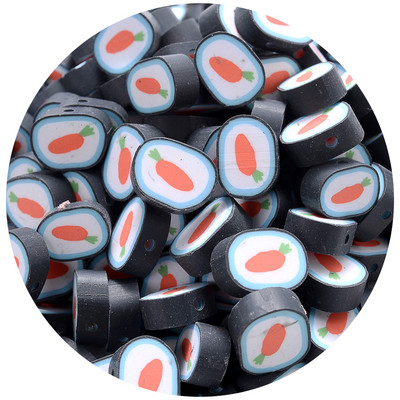 iYOE 30/50/100 kom Mix voćne glinene perle od polimerske gline limun grožđe jabuka jagoda razmaknice perle za izradu narukvice ogrlice