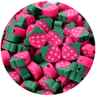 iYOE 30/50/100 kom Mix voćne glinene perle od polimerske gline limun grožđe jabuka jagoda razmaknice perle za izradu narukvice ogrlice