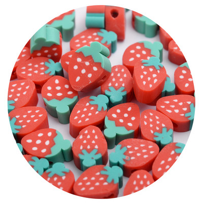 iYOE 30/50/100 kom Mix voćne glinene perle od polimerske gline limun grožđe jabuka jagoda razmaknice perle za izradu narukvice ogrlice