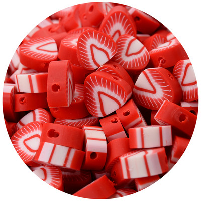 iYOE 30/50/100 kom Mix voćne glinene perle od polimerske gline limun grožđe jabuka jagoda razmaknice perle za izradu narukvice ogrlice