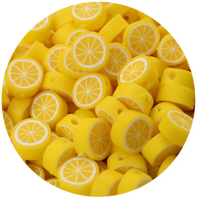 iYOE 30/50/100 kom Mix voćne glinene perle od polimerske gline limun grožđe jabuka jagoda razmaknice perle za izradu narukvice ogrlice