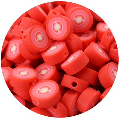 iYOE 30/50/100 kom Mix voćne glinene perle od polimerske gline limun grožđe jabuka jagoda razmaknice perle za izradu narukvice ogrlice