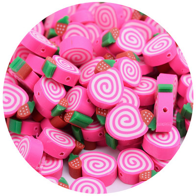 iYOE 30/50/100 kom Mix voćne glinene perle od polimerske gline limun grožđe jabuka jagoda razmaknice perle za izradu narukvice ogrlice