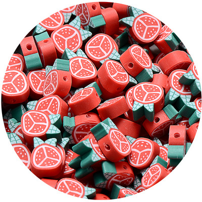 iYOE 30/50/100 kom Mix voćne glinene perle od polimerske gline limun grožđe jabuka jagoda razmaknice perle za izradu narukvice ogrlice