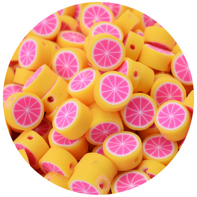 iYOE 30/50/100 kom Mix voćne glinene perle od polimerske gline limun grožđe jabuka jagoda razmaknice perle za izradu narukvice ogrlice