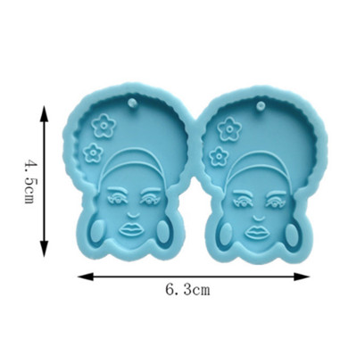 Cercei unici Mucegai din rășină Breloc Colier Pandantiv Matrite din silicon Artizanat DIY Bijuterii Prețuri pentru urechi Mucegai de turnare