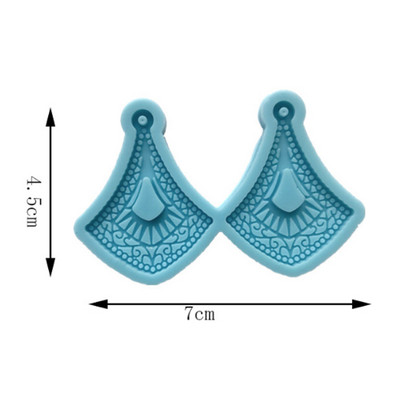 Cercei unici Mucegai din rășină Breloc Colier Pandantiv Matrite din silicon Artizanat DIY Bijuterii Prețuri pentru urechi Mucegai de turnare
