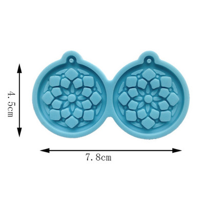Cercei unici Mucegai din rășină Breloc Colier Pandantiv Matrite din silicon Artizanat DIY Bijuterii Prețuri pentru urechi Mucegai de turnare