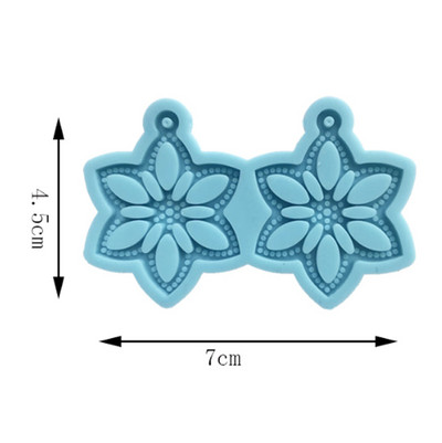 Cercei unici Mucegai din rășină Breloc Colier Pandantiv Matrite din silicon Artizanat DIY Bijuterii Prețuri pentru urechi Mucegai de turnare