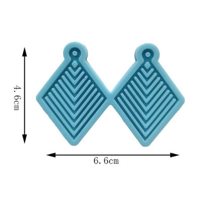 Cercei unici Mucegai din rășină Breloc Colier Pandantiv Matrite din silicon Artizanat DIY Bijuterii Prețuri pentru urechi Mucegai de turnare