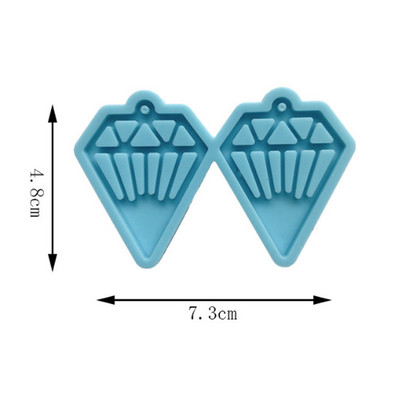 Cercei unici Mucegai din rășină Breloc Colier Pandantiv Matrite din silicon Artizanat DIY Bijuterii Prețuri pentru urechi Mucegai de turnare