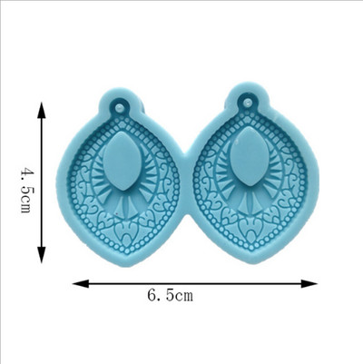 Cercei unici Mucegai din rășină Breloc Colier Pandantiv Matrite din silicon Artizanat DIY Bijuterii Prețuri pentru urechi Mucegai de turnare