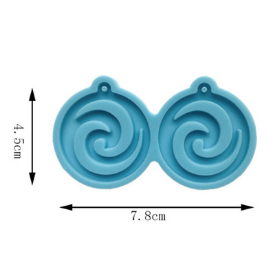 Cercei unici Mucegai din rășină Breloc Colier Pandantiv Matrite din silicon Artizanat DIY Bijuterii Prețuri pentru urechi Mucegai de turnare