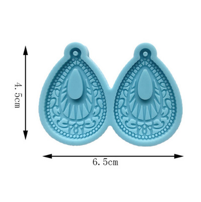 Cercei unici Mucegai din rășină Breloc Colier Pandantiv Matrite din silicon Artizanat DIY Bijuterii Prețuri pentru urechi Mucegai de turnare