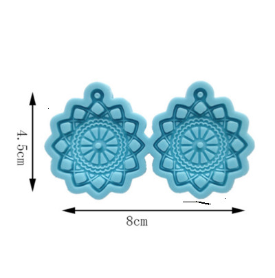 Cercei unici Mucegai din rășină Breloc Colier Pandantiv Matrite din silicon Artizanat DIY Bijuterii Prețuri pentru urechi Mucegai de turnare