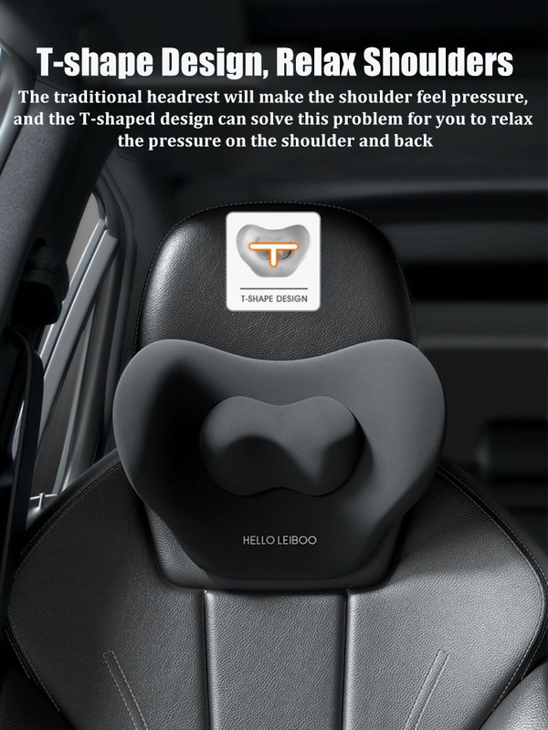 Auto peatoe kaelapadja tarvikud padi auto hingav reguleeritav mälupuuvillane istmepadi Reisi lõõgastav autotarvikud