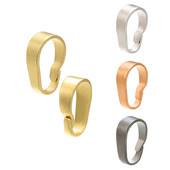 ZHUKOU 2x7mm 10db/tétel sárgaréz medál nyaklánc csat csat csatlakozók női nyaklánc ékszer készítési kiegészítők modell:VK77