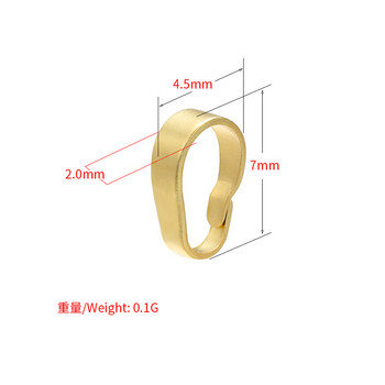 ZHUKOU 2x7mm 10 τμχ/Παρτίδα ορειχάλκινο κρεμαστό κολιέ πόρπη κούμπωμα συνδετήρες για γυναικεία κολιέ κοσμήματα κατασκευή αξεσουάρ μοντέλο:VK77