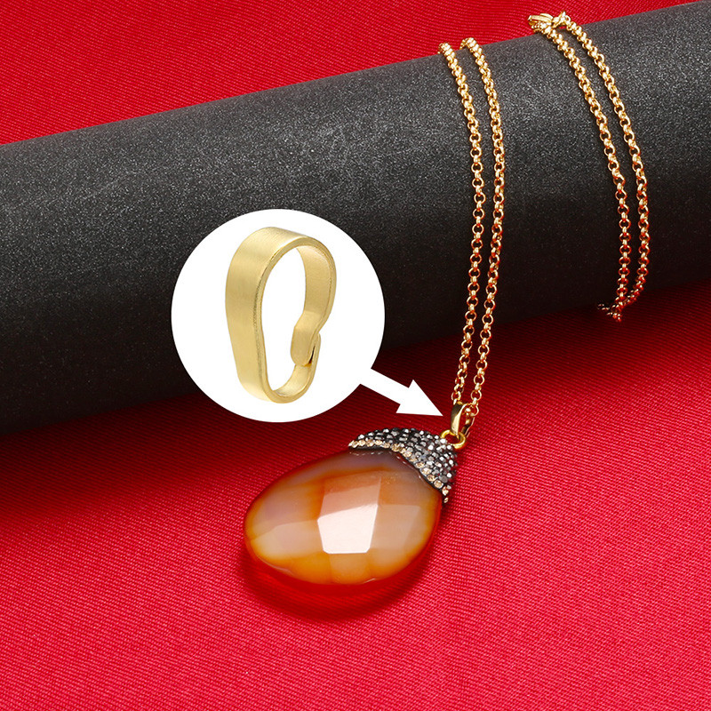 ZHUKOU 2x7mm 10db/tétel sárgaréz medál nyaklánc csat csat csatlakozók női nyaklánc ékszer készítési kiegészítők modell:VK77