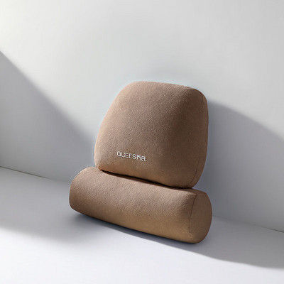 Μαξιλάρι λαιμού αυτοκινήτου Ρυθμιζόμενο προσκέφαλο με αφρό μνήμης Αυτόματο προσκέφαλο Μαξιλάρι ταξιδιού από καθαρό βαμβακερό ύφασμα οσφυϊκή στήριξη Μαξιλάρι καθίσματος