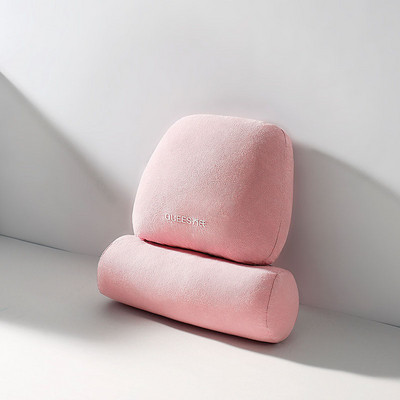 Μαξιλάρι λαιμού αυτοκινήτου Ρυθμιζόμενο προσκέφαλο με αφρό μνήμης Αυτόματο προσκέφαλο Μαξιλάρι ταξιδιού από καθαρό βαμβακερό ύφασμα οσφυϊκή στήριξη Μαξιλάρι καθίσματος