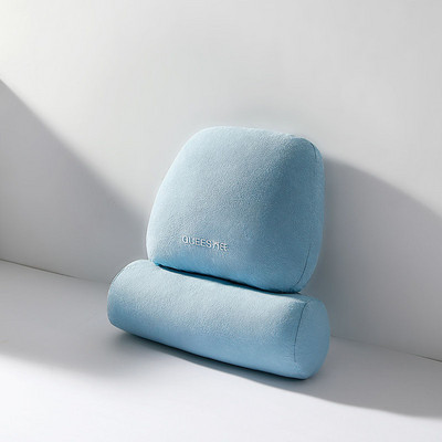Μαξιλάρι λαιμού αυτοκινήτου Ρυθμιζόμενο προσκέφαλο με αφρό μνήμης Αυτόματο προσκέφαλο Μαξιλάρι ταξιδιού από καθαρό βαμβακερό ύφασμα οσφυϊκή στήριξη Μαξιλάρι καθίσματος
