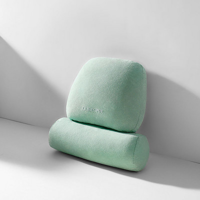 Μαξιλάρι λαιμού αυτοκινήτου Ρυθμιζόμενο προσκέφαλο με αφρό μνήμης Αυτόματο προσκέφαλο Μαξιλάρι ταξιδιού από καθαρό βαμβακερό ύφασμα οσφυϊκή στήριξη Μαξιλάρι καθίσματος