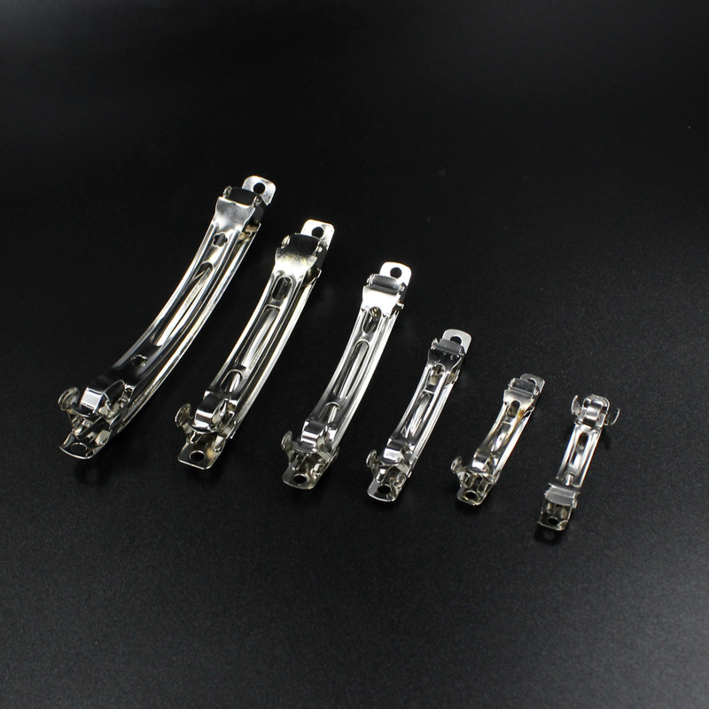 10 tk Prantsuse Barrette juuksenõela klamber, automaatne pandla alus, vibu kamm juuksenõela tarvikud peakatete jaoks Ehete valmistamise tarvikud