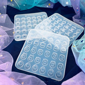Barkácsolás aranyos mini 30 cég Jelly Bean gép öntőforma Star Candy szilikon forma ékszerkészítéshez