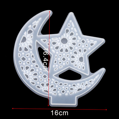 1db Moon Cat Deer epoxigyanta formák Unicorn Angel UV gyanta formák szilikon barkács ékszerekhez, leletek Szilikon forma