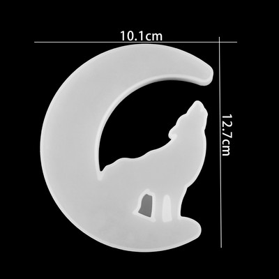 1db Moon Cat Deer epoxigyanta formák Unicorn Angel UV gyanta formák szilikon barkács ékszerekhez, leletek Szilikon forma