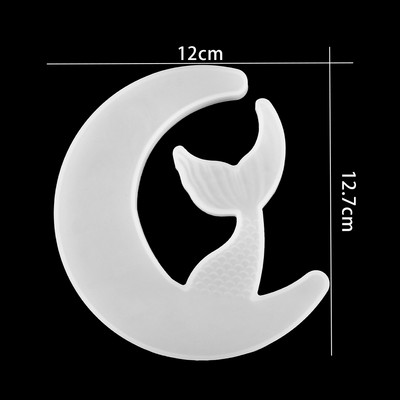 1db Moon Cat Deer epoxigyanta formák Unicorn Angel UV gyanta formák szilikon barkács ékszerekhez, leletek Szilikon forma