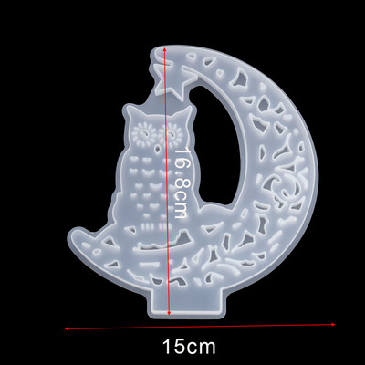 1db Moon Cat Deer epoxigyanta formák Unicorn Angel UV gyanta formák szilikon barkács ékszerekhez, leletek Szilikon forma