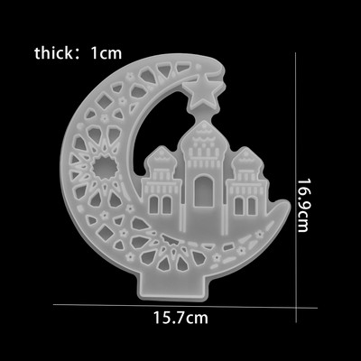 1db Moon Cat Deer epoxigyanta formák Unicorn Angel UV gyanta formák szilikon barkács ékszerekhez, leletek Szilikon forma