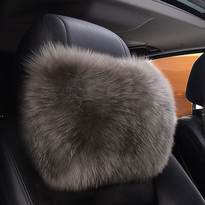 Autós nyakpárna gyapjú autósülés vastagított pihe fejtámla deréktámla háttámla párna Univerzális utazási támasz párna autós kiegészítők