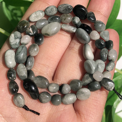 6-8 mm-es szabálytalan természetes zöld peridot kőgyöngyök kiegészítőkhöz Ékszerkészítés karkötő nyaklánc 15 hüvelyk