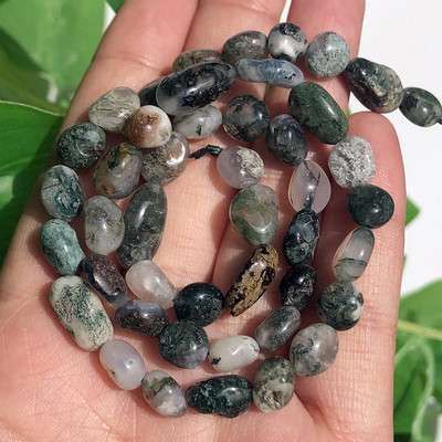 6-8 mm-es szabálytalan természetes zöld peridot kőgyöngyök kiegészítőkhöz Ékszerkészítés karkötő nyaklánc 15 hüvelyk