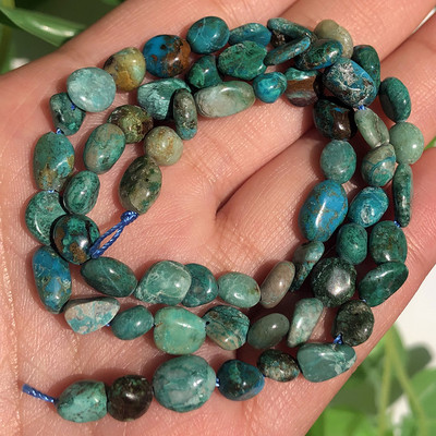 6-8 mm-es szabálytalan természetes zöld peridot kőgyöngyök kiegészítőkhöz Ékszerkészítés karkötő nyaklánc 15 hüvelyk