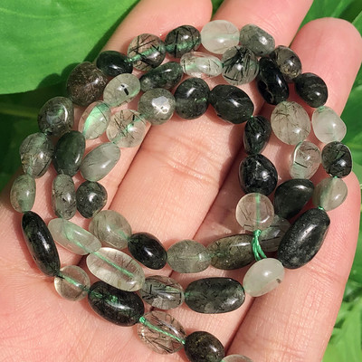 6-8 mm-es szabálytalan természetes zöld peridot kőgyöngyök kiegészítőkhöz Ékszerkészítés karkötő nyaklánc 15 hüvelyk