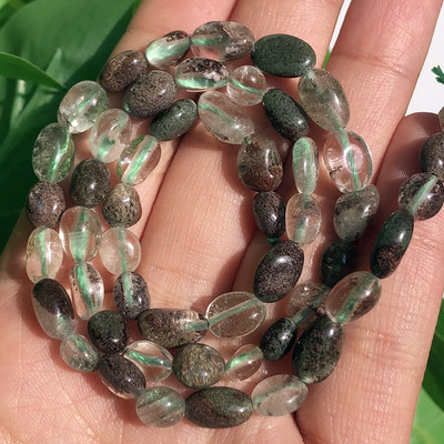 6-8 mm-es szabálytalan természetes zöld peridot kőgyöngyök kiegészítőkhöz Ékszerkészítés karkötő nyaklánc 15 hüvelyk
