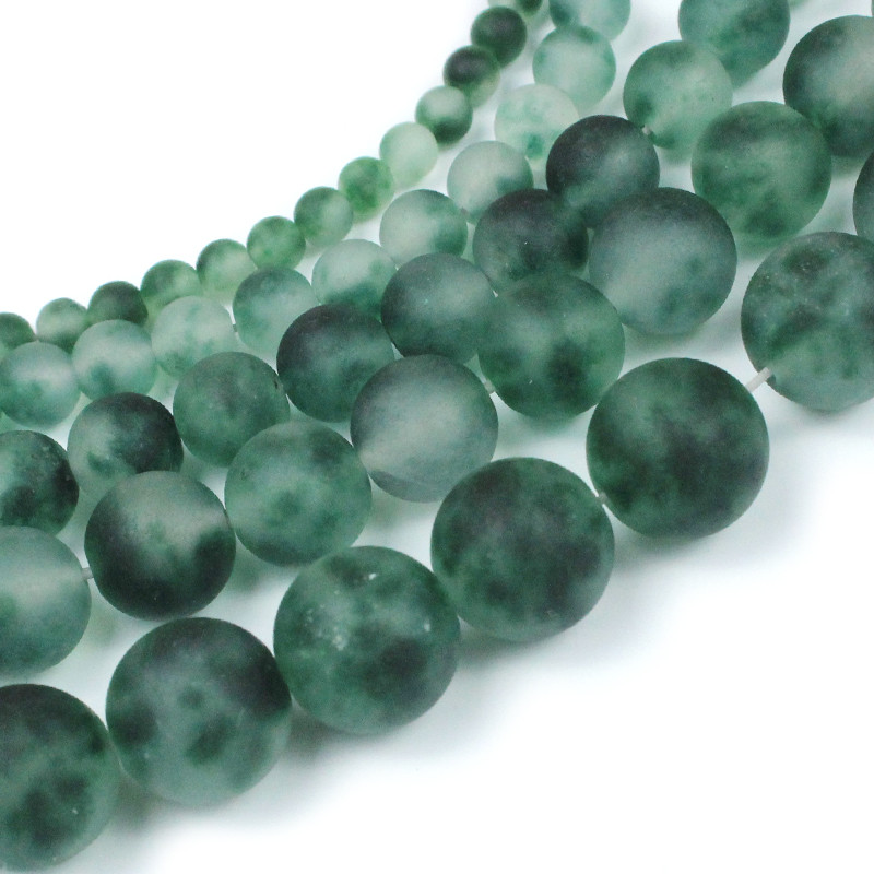 Prirodni kamen, mat zelene perle od kalcedona za izradu nakita DIY narukvice, dodaci za ogrlice, perle od 15 inča, 4/6/8/10/12 mm