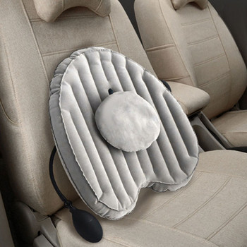 Φουσκωτό Μαξιλάρι οσφυϊκής στήριξης αυτοκινήτου Αφαιρούμενο ρυθμιζόμενο ανακουφιστικό μαξιλάρι μέσης πίεσης για καρέκλα γραφείου αυτοκινήτου αυτοκινήτου
