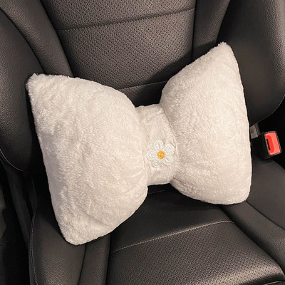 Autós fejtámla nyakpárna Univerzális deréktámasztó párna Automatikus aranyos plüss ülések Háttámla Nappárna Autós kiegészítők