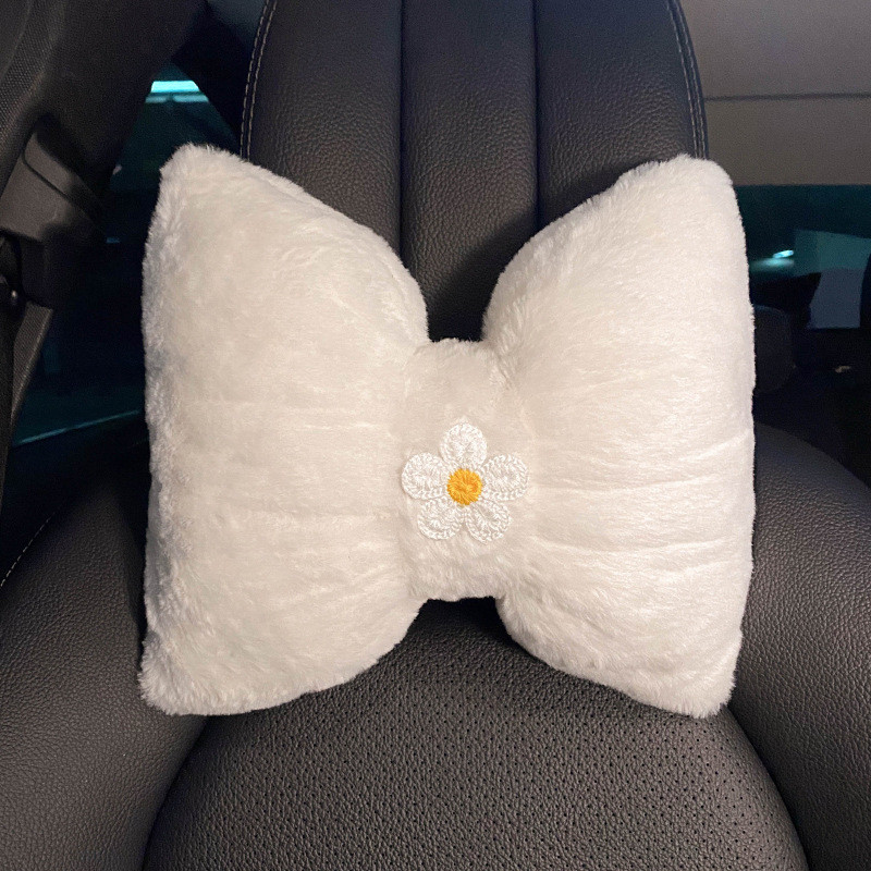 Autós fejtámla nyakpárna Univerzális deréktámasztó párna Automatikus aranyos plüss ülések Háttámla Nappárna Autós kiegészítők