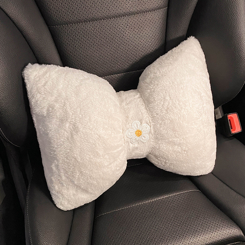Autós fejtámla nyakpárna Univerzális deréktámasztó párna Automatikus aranyos plüss ülések Háttámla Nappárna Autós kiegészítők