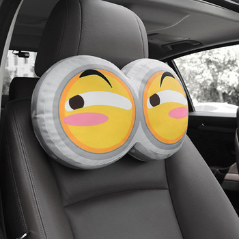 JINSERTA Cute Increative Car Neck Pillow Възглавници за облегалка за глава Memory Cotton Auto Neck Rest Cushion Pad Облегалка за глава Аксесоари за пътуване