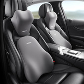 Perna auto Perna cu spumă cu memorie pentru gât Suport lombar cervical Tetiera automată Pernă pentru spate Pernă pentru spate Seturi de decorare interioară a mașinii