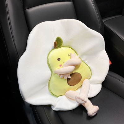 Aranyos autósülés fejtámla párna plüss nyakvédő autós rajzfilm Fruit Travel párna autó csúszásmentes párna gyerekeknek felnőtteknek