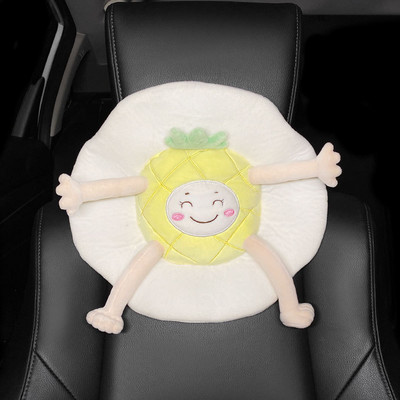 Aranyos autósülés fejtámla párna plüss nyakvédő autós rajzfilm Fruit Travel párna autó csúszásmentes párna gyerekeknek felnőtteknek