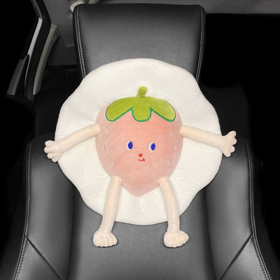 Aranyos autósülés fejtámla párna plüss nyakvédő autós rajzfilm Fruit Travel párna autó csúszásmentes párna gyerekeknek felnőtteknek